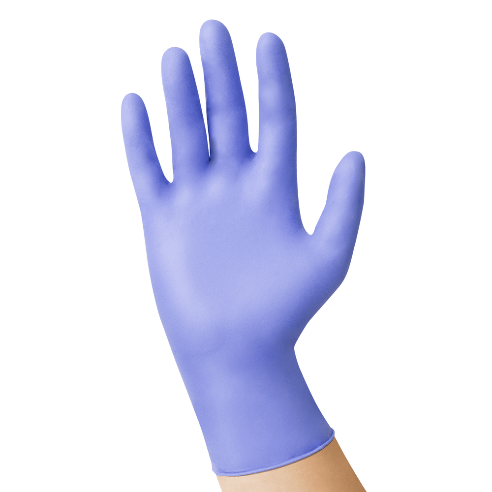 Violet blue color glove